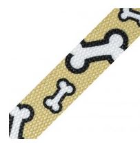 Taschengurt Knochen weiß schwarz beige grünlich