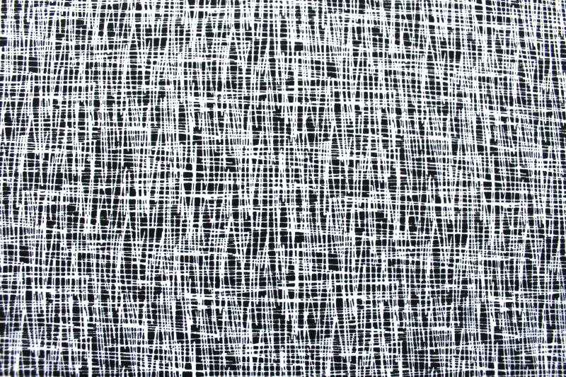 Criss cross schwarz weiß Jerseystoff