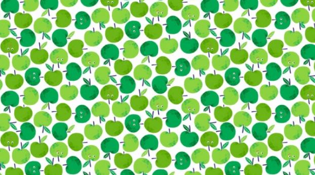 Äpfel grün Patchworkstoff