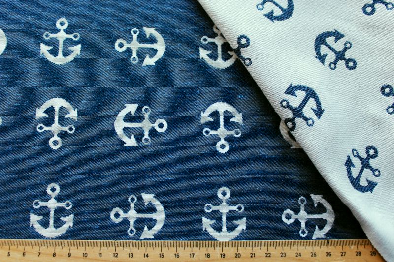 Dekostoff jeansblau Anker