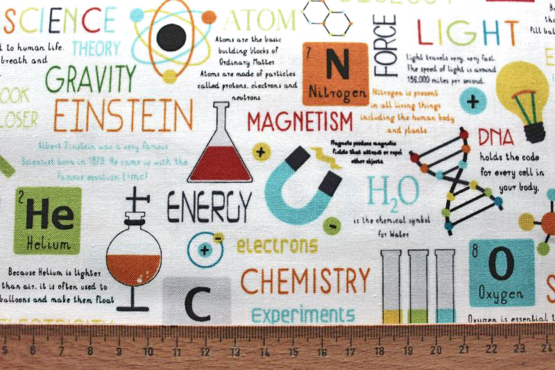 Labor Chemie Patchworkstoff