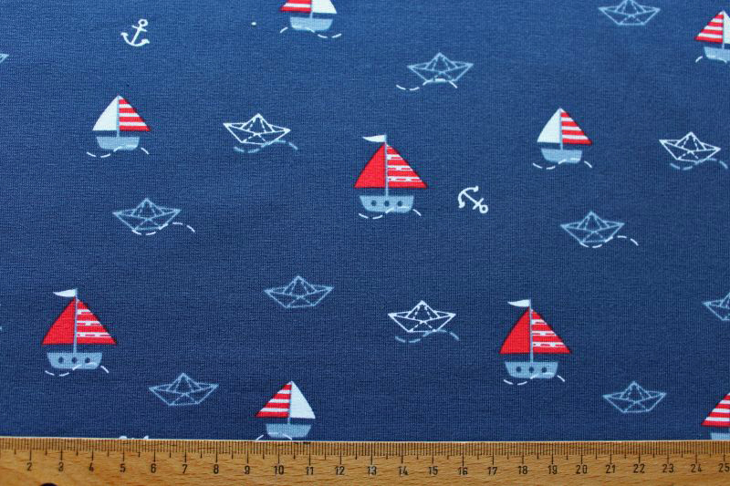 Segelboot Schiff maritim Jerseystoff