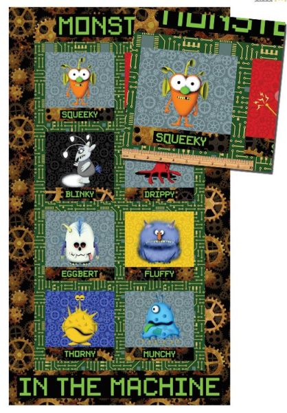 Monster Jungs Patchworkstoff