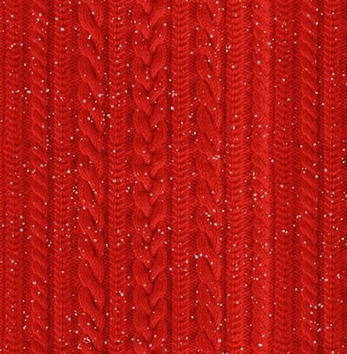 Stricken Wolle rot Maschen Patchworkstoff