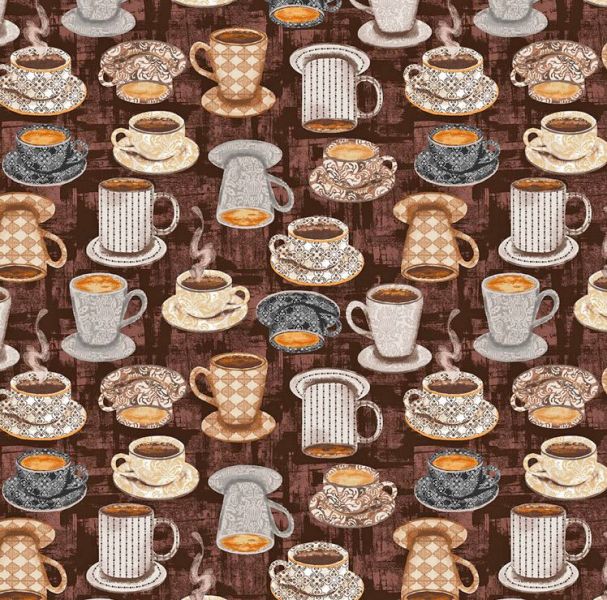Kaffee Kaffeetasse Patchworkstoff
