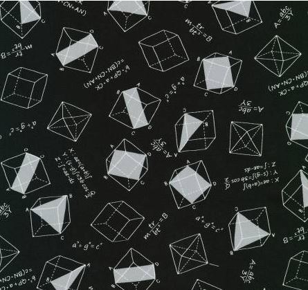 Wissenschaft Mathematik Technik Patchworkstoff