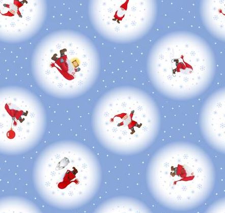 Wichtel Gnom Weihnachten Baumwollstoff