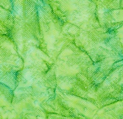 Grün Punkte Quadrate Batik Patchworkstoff