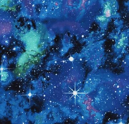 Nachthimmel Weltall Astronomie Patchworkstoff