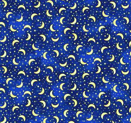 Sterne Nachthimmel Himmel Mond Patchworkstoff