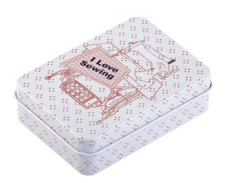 Dose hellgrau I love sewing