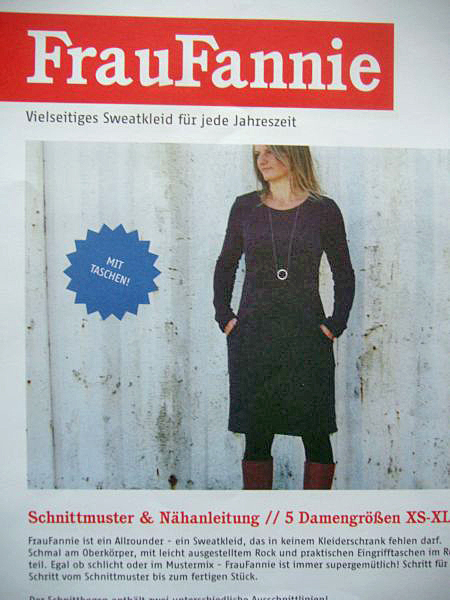 Konfektion Schnitte Frau Fannie Sweatkleid Schnittmuster