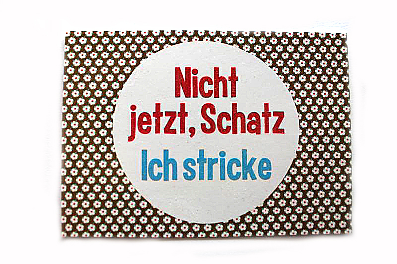 Ansichtskarte Stricken