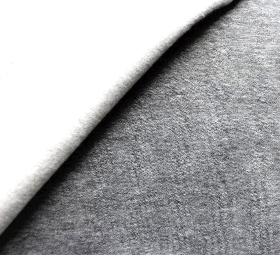 helles grau meliert Sweatshirtstoff