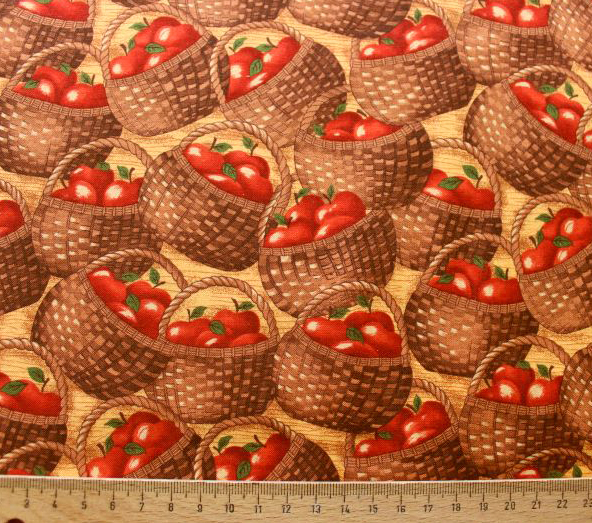 Äpfel Apfel Baumwollstoff