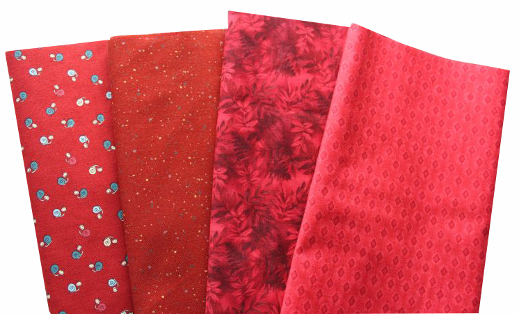 Basic rot Patchworkstoff Stoffpaket