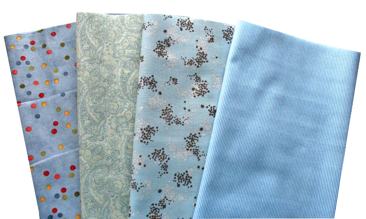 Basic blau Patchworkstoff Stoffpaket