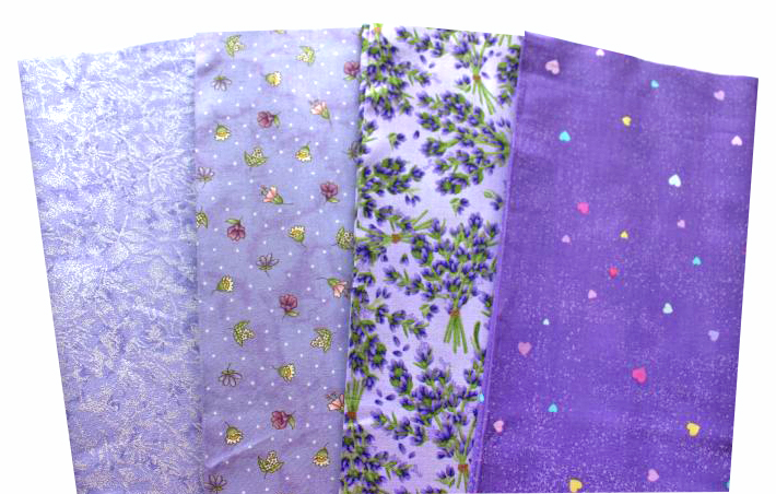 Basic Batik flieder lila Patchworkstoff Stoffpaket