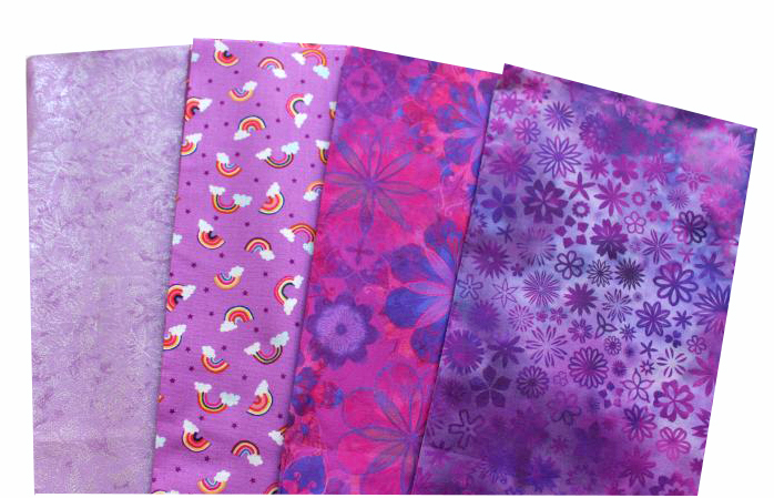 Basic Batik flieder lila Patchworkstoff Stoffpaket