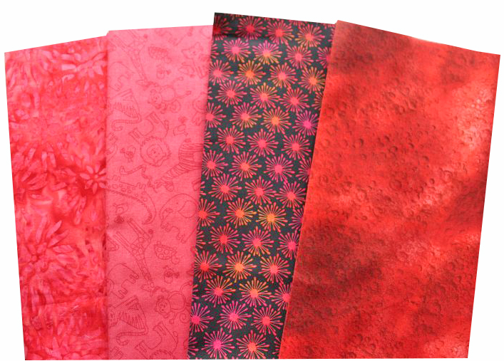 Basic rot Patchworkstoff Stoffpaket