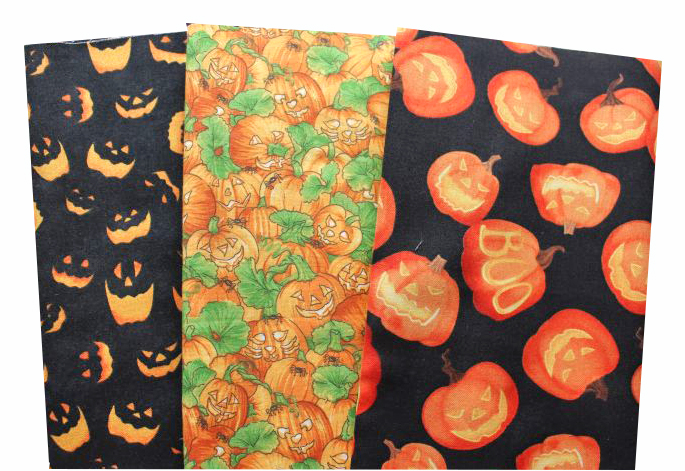 Kürbis Herbst Patchworkstoff Stoffpaket