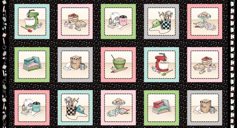 Kochen Küche Stoffpanel Baumwollstoff