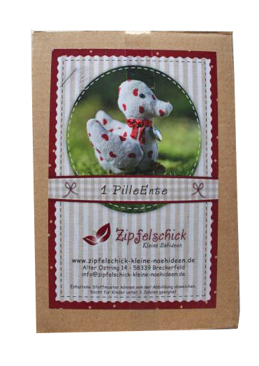 PilleEnte Ente Nähen Materialpackung