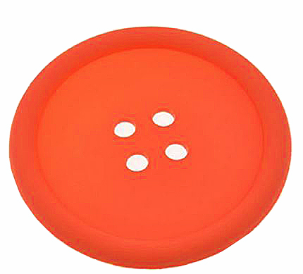 Tassenuntersetzer orange Knopf