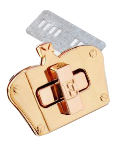 Drehverschluss Krone goldfarben
