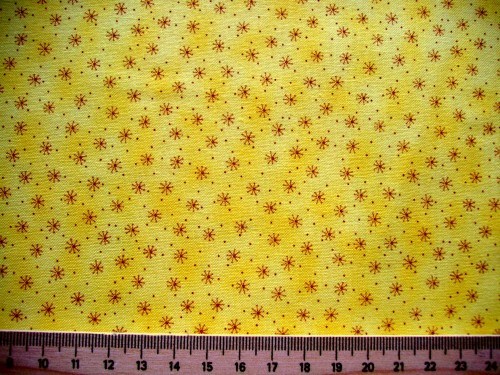 1516 Mini Sterne auf Orange 10mm Ripsband Borte Webband