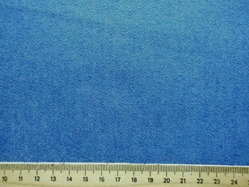 Jeans Jeansstoff uni mittelblau