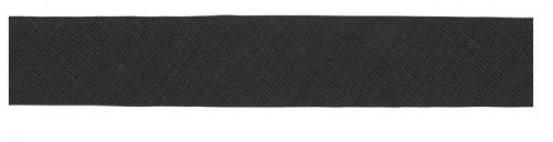 Schrägband schwarz Baumwolle