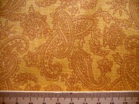 Paisley gelb orange Patchworkstoff