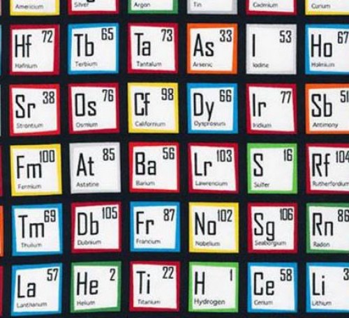 Chemie Wissenschaft Patchworkstoff