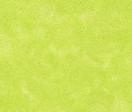 Dimples gelb grün Patchworkstoff