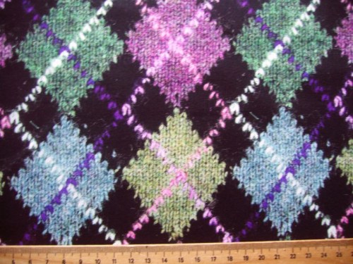 Strickoptik Strickmuster Baumwollstoff