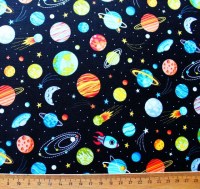 Weltall Astronomie Patchworkstoff