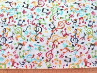 Violinschlüssel Notenschlüssel Musik schwarz Patchworkstoff