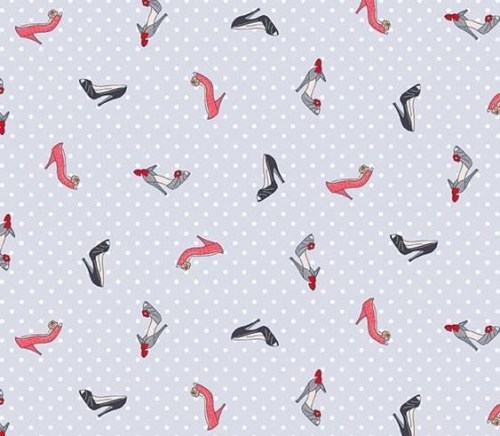  Highheels Schuhe Patchworkstoff