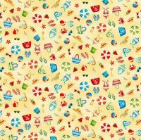 Strand Sandspielzeug maritim Patchworkstoff