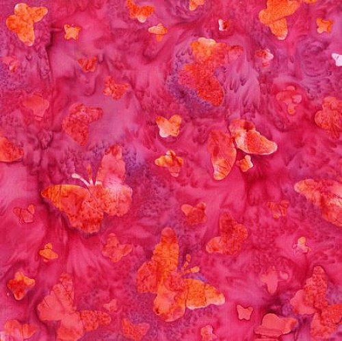 Patchworkstoff  Moda Batik 25x110 18,00€/m Baumwolle Stoff Quilt lila rosa gelb 