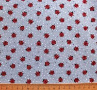 Marienkäfer Glückskäfer stein grau Patchworkstoff