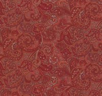 Paisley blau beige Baumwollstoff