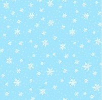 Schneeflocken hellblau Weihnachtsstoff