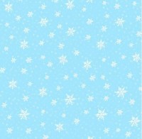 Schneeflocken hellblau Weihnachtsstoff