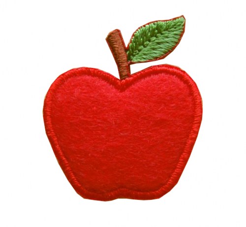 Apfel rot Bügelmotiv
