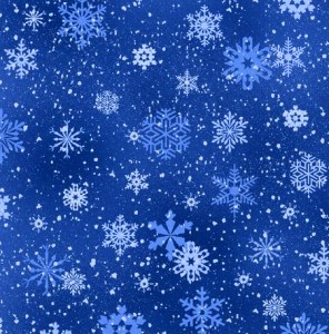 Schneeflocken royal blau Weihnachtsstoff