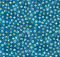 Kreise petrol türkis gold Patchworkstoff Baumwollstoff