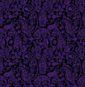 lila Paisley Patchworkstoff