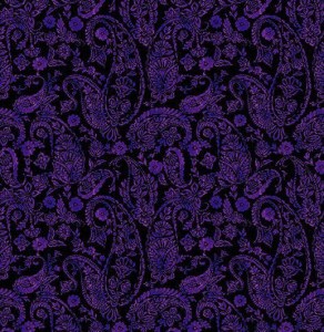 lila Paisley Patchworkstoff